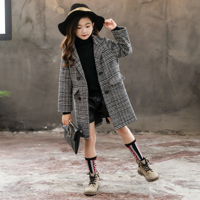 Gray Plaid Houndstooth Girls Winter Coat – Stylish & Warm Coats for GiStylish Gray Plaid Houndstooth Coat for Girls – Perfect for Winter
Keep your little one warm and stylish with this chic girls winter coat in a classic gray plaid hou0Stef's Store