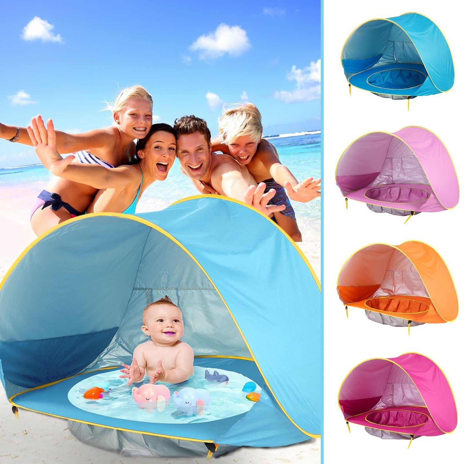 Baby Beach Tent Kids Outdoor Camping Easy Fold Up Waterproof  Up Sun AEnjoy Sun-Safe Adventures with the Baby Beach Tent – Your Baby’s Perfect Beach Companion
Make your baby's beach days extra special with the baby beach tent, a must-h0Stef's Store