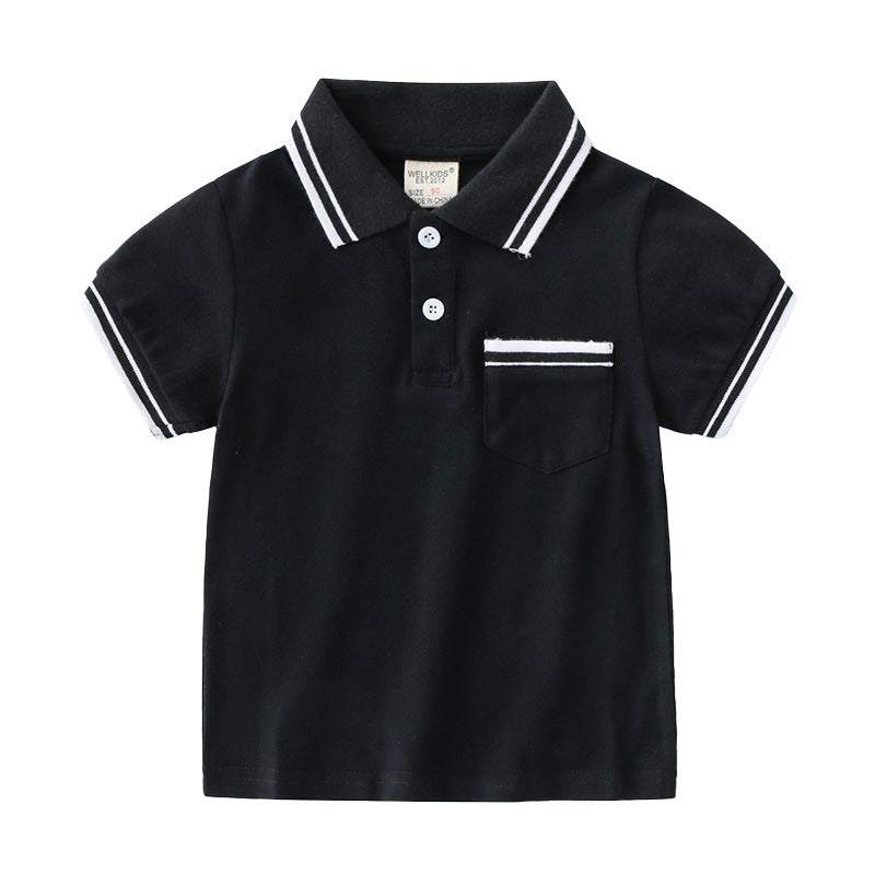 Boys' T-Shirt Summer Polo ShirtProduct information:
 


 Supply category: Spot
 
 Applicable gender: male
 
 style: Casual
 
 Whether hooded: not hooded
 
 sleeve length: short sleeve
 
 Suitable 0Stef's Store