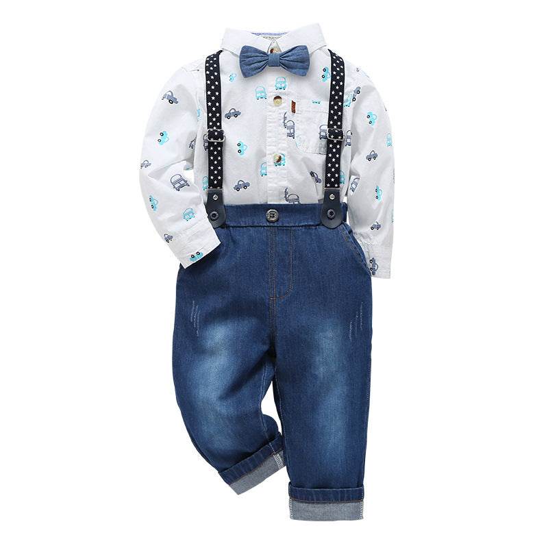 Three-piece children suit of gentleman dress suspendersThree-piece Children Suit of Gentleman Dress Suspenders – The Perfect Ensemble for Your Little Gentleman
When style meets sophistication in childhood, the result is 0Stef's Store