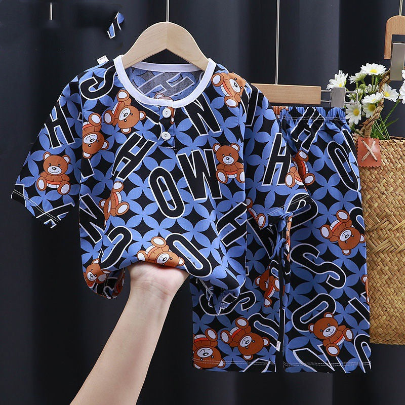 Summer Clothes Cotton Silk Air-conditioning Clothes Baby ClothesStay Cool and Stylish with Our Premium Summer Clothes for Babies
Summer is the perfect season for sunshine, laughter, and adorable outfits. Our lightweight, breathab0Stef's Store