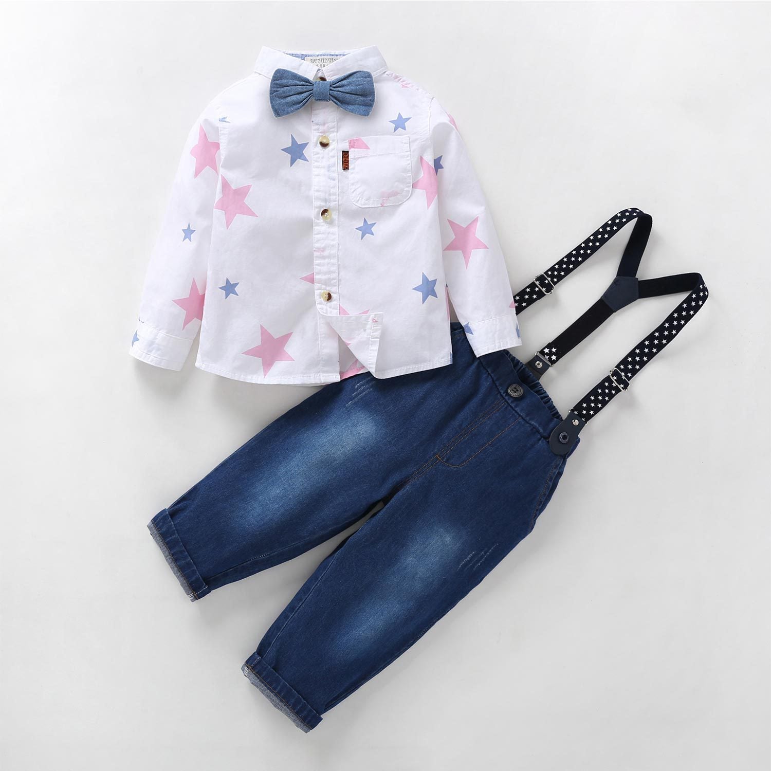 Three-piece children suit of gentleman dress suspendersThree-piece Children Suit of Gentleman Dress Suspenders – The Perfect Ensemble for Your Little Gentleman
When style meets sophistication in childhood, the result is 0Stef's Store