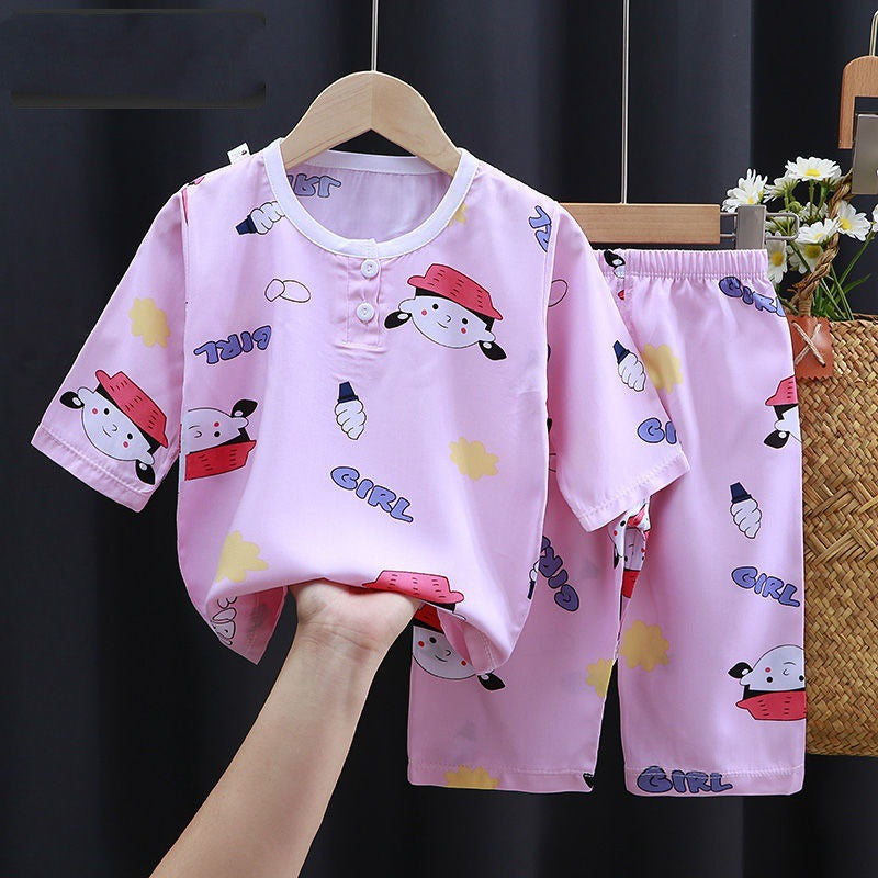Summer Clothes Cotton Silk Air-conditioning Clothes Baby ClothesStay Cool and Stylish with Our Premium Summer Clothes for Babies
Summer is the perfect season for sunshine, laughter, and adorable outfits. Our lightweight, breathab0Stef's Store