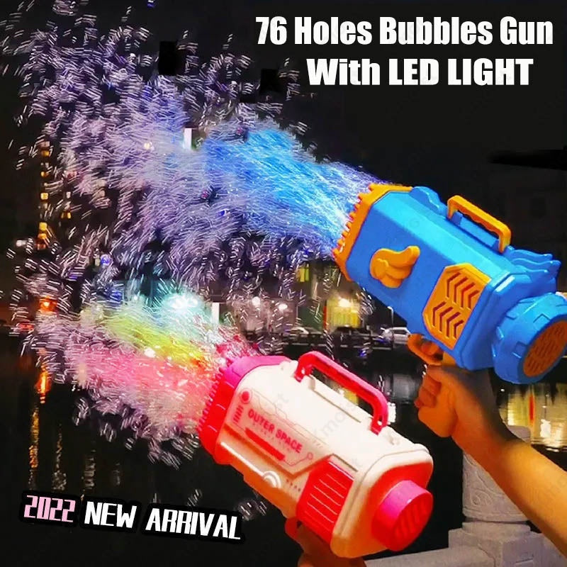 Bubble Gun Rocket 69 Holes Soap Bubbles Machine Gun Shape Automatic BlExperience the Magic of Bubbles with Our Bubble Gun Rocket 69 Holes – The Ultimate Bubble Guns Toy for Kids!
Turn ordinary playtime into an unforgettable adventure w0Stef's Store