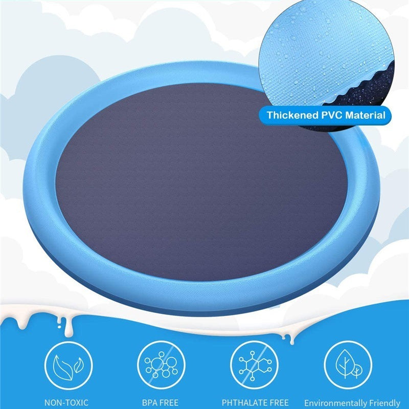 Non-Slip Splash Pad For Kid And Pet Pool Dog Pool Summer Outdoor WaterNon-Slip Splash Pad for Kids and Pets – A Refreshing Summer Delight
Bring summer fun to your backyard with our Non-Slip Splash Pad for Kids and Pets, the ultimate ki0Stef's Store