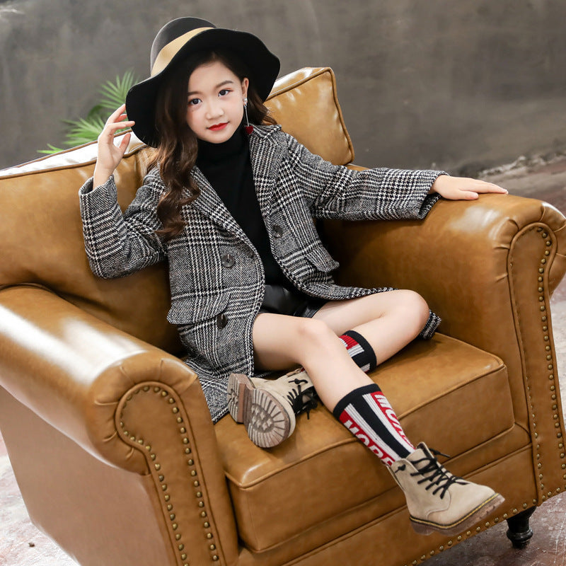 Gray Plaid Houndstooth Girls Winter Coat – Stylish & Warm Coats for GiStylish Gray Plaid Houndstooth Coat for Girls – Perfect for Winter
Keep your little one warm and stylish with this chic girls winter coat in a classic gray plaid hou0Stef's Store