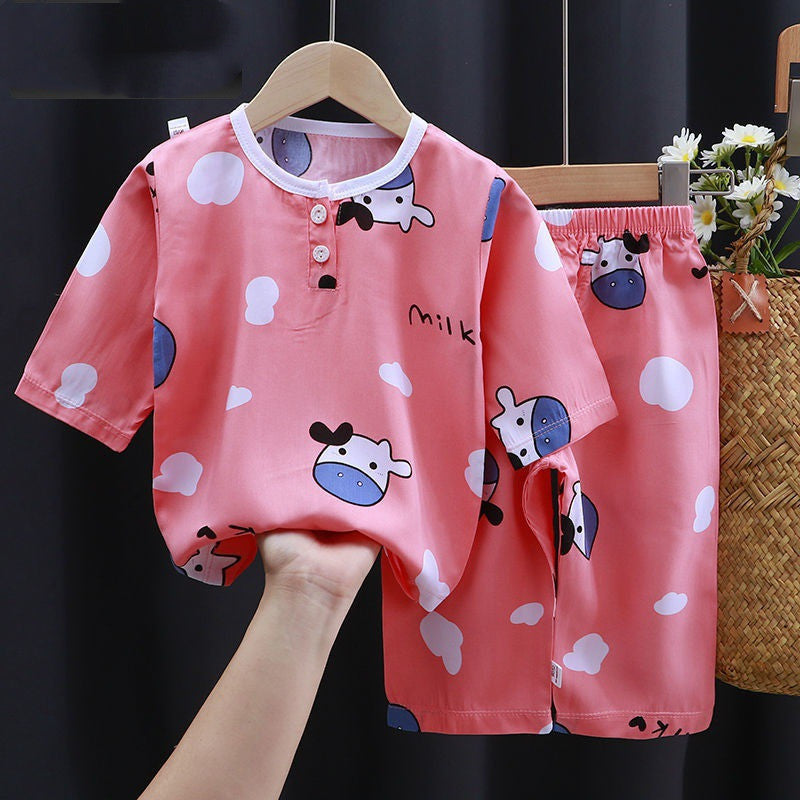 Summer Clothes Cotton Silk Air-conditioning Clothes Baby ClothesStay Cool and Stylish with Our Premium Summer Clothes for Babies
Summer is the perfect season for sunshine, laughter, and adorable outfits. Our lightweight, breathab0Stef's Store