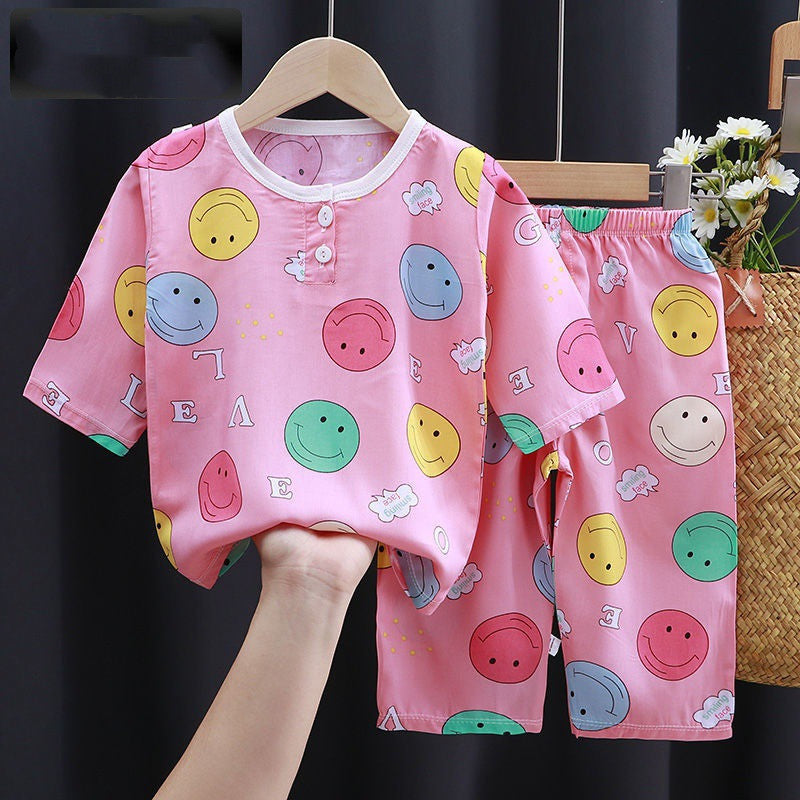 Summer Clothes Cotton Silk Air-conditioning Clothes Baby ClothesStay Cool and Stylish with Our Premium Summer Clothes for Babies
Summer is the perfect season for sunshine, laughter, and adorable outfits. Our lightweight, breathab0Stef's Store