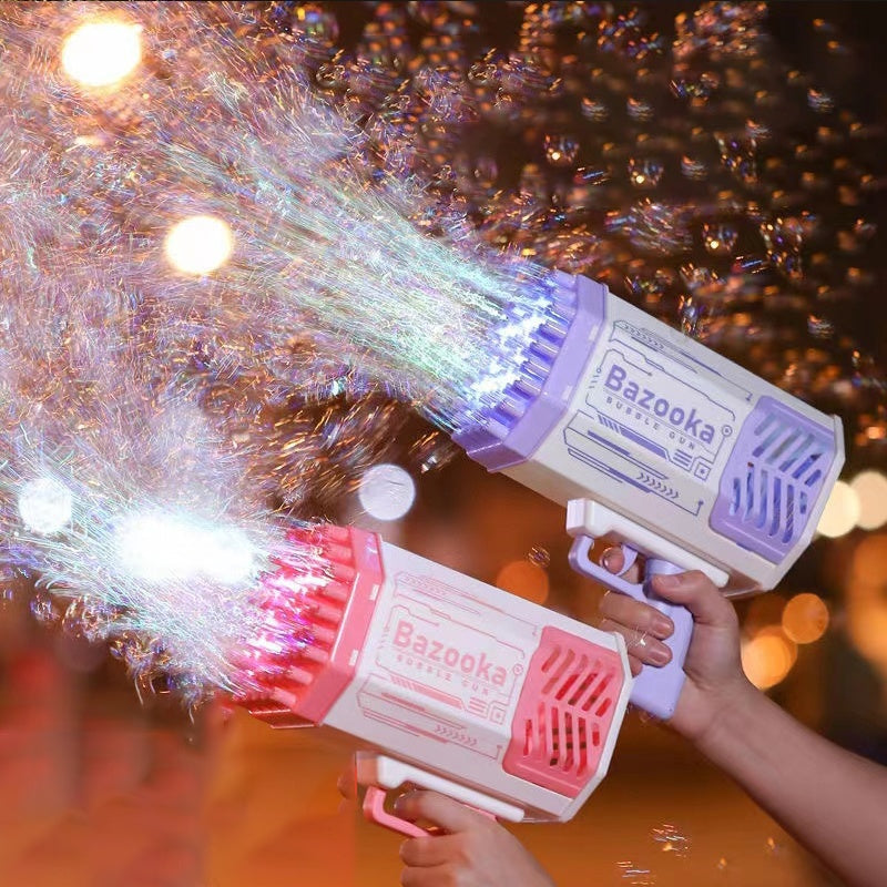 Bubble Gun Rocket 69 Holes Soap Bubbles Machine Gun Shape Automatic BlExperience the Magic of Bubbles with Our Bubble Gun Rocket 69 Holes – The Ultimate Bubble Guns Toy for Kids!
Turn ordinary playtime into an unforgettable adventure w0Stef's Store