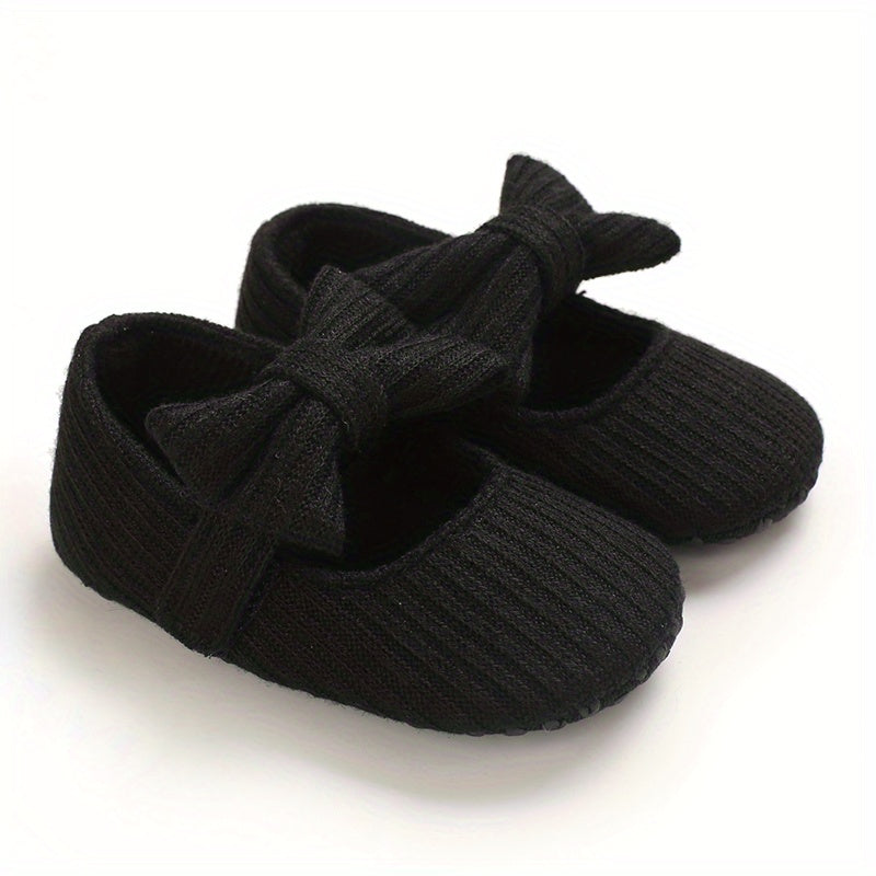 Infant Baby Girls Slippers Cozy Fleece Booties Soft Bottom Warm Cartoon Socks Newborn Crib Shoes Mary Jane Flats