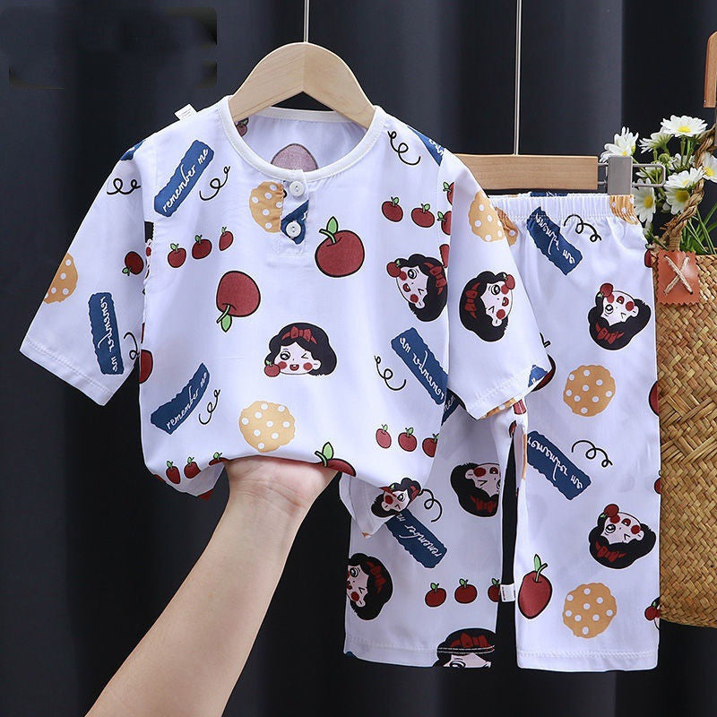 Summer Clothes Cotton Silk Air-conditioning Clothes Baby ClothesStay Cool and Stylish with Our Premium Summer Clothes for Babies
Summer is the perfect season for sunshine, laughter, and adorable outfits. Our lightweight, breathab0Stef's Store