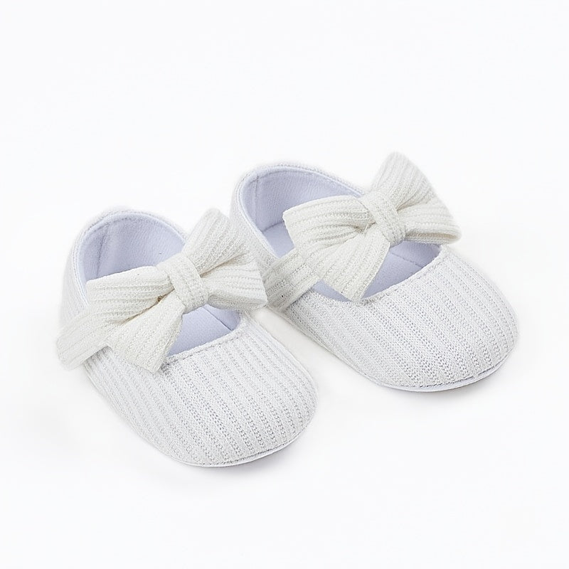Infant Baby Girls Slippers Cozy Fleece Booties Soft Bottom Warm Cartoon Socks Newborn Crib Shoes Mary Jane Flats